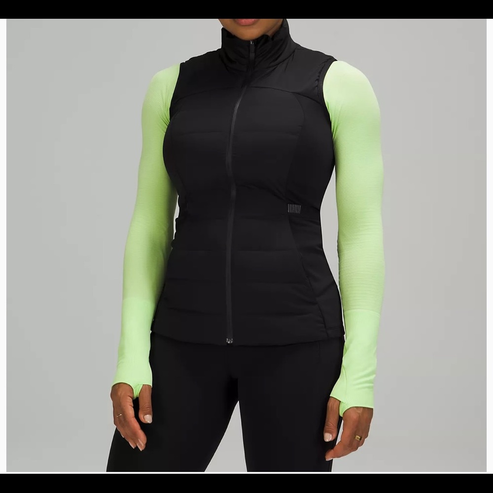 Lululemon Down for it All vest black size 6. New with tags, from this season.